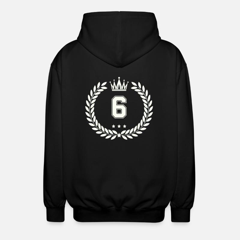 wappen 6 - Unisex Kapuzenjacke - Schwarz