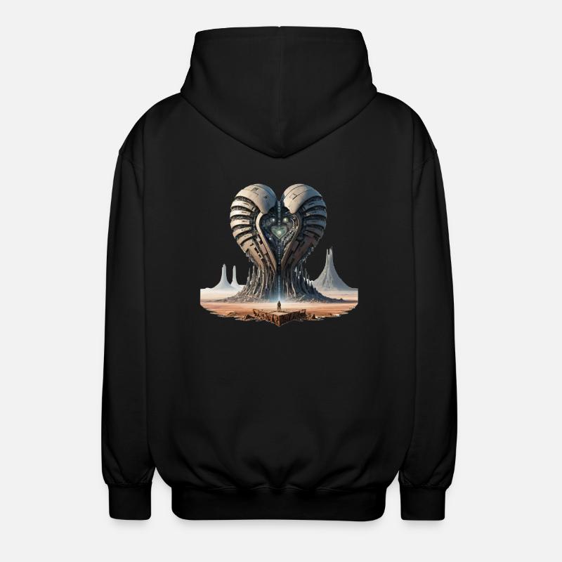 Cœur d’acier 634694 - Veste à capuche unisexe - noir