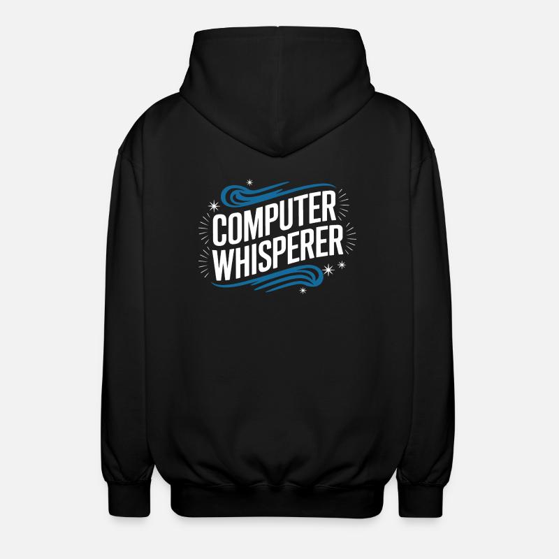 Technical Support Computer - Unisex Hooded Jacket - black