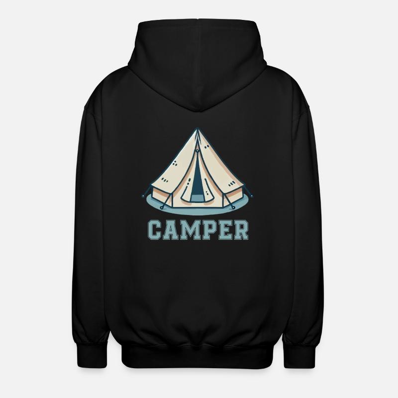 Tent Comic - Unisex Hooded Jacket - black