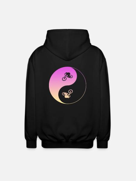 biken - Unisex Kapuzenjacke - Schwarz