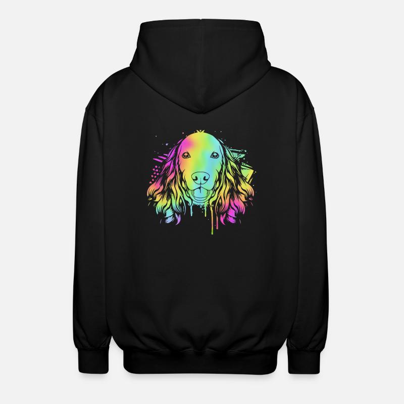 Cocker Spaniel - Unisex Hooded Jacket - black