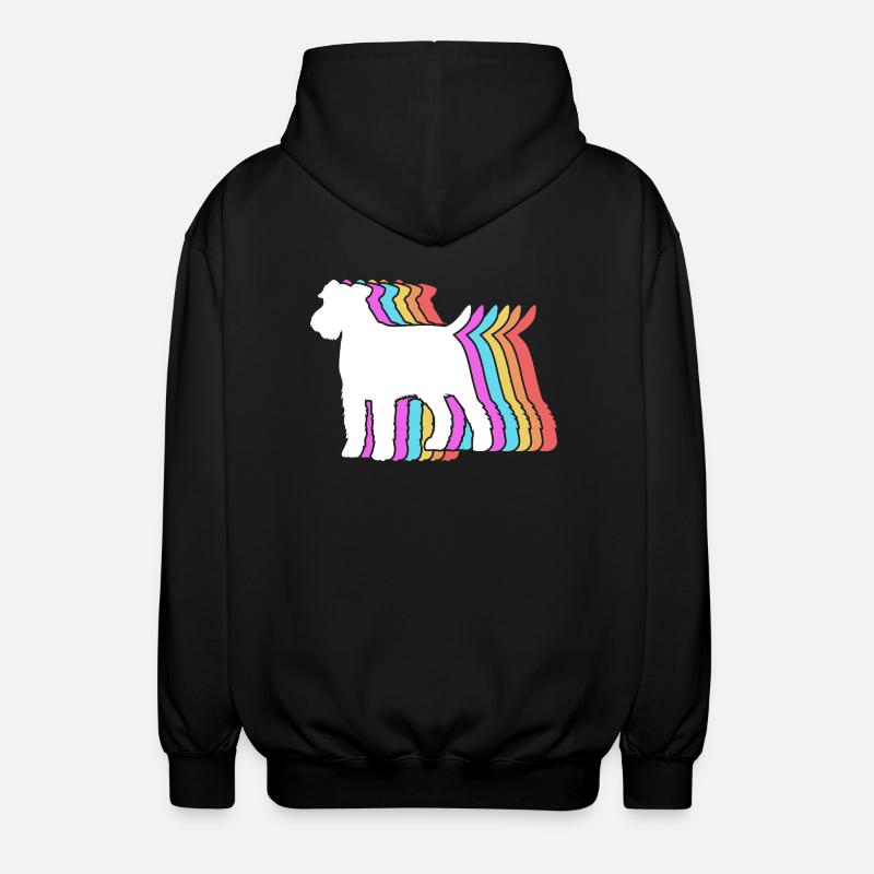 Airedale Terrier - Unisex Kapuzenjacke - Schwarz
