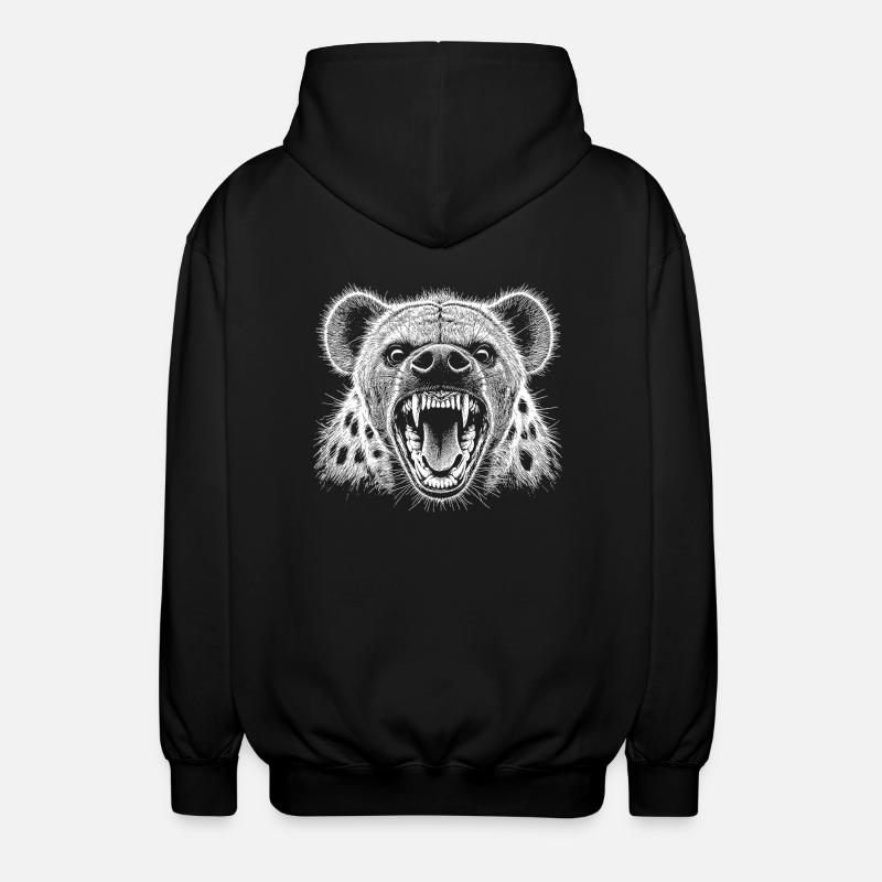 Hyena - Unisex Hooded Jacket - black