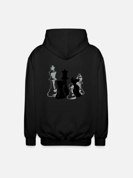 échecs - Veste à capuche unisexe - noir