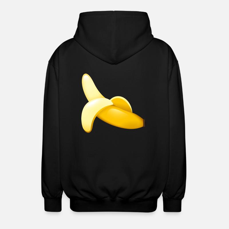 Smiley Banana - Veste à capuche unisexe - noir