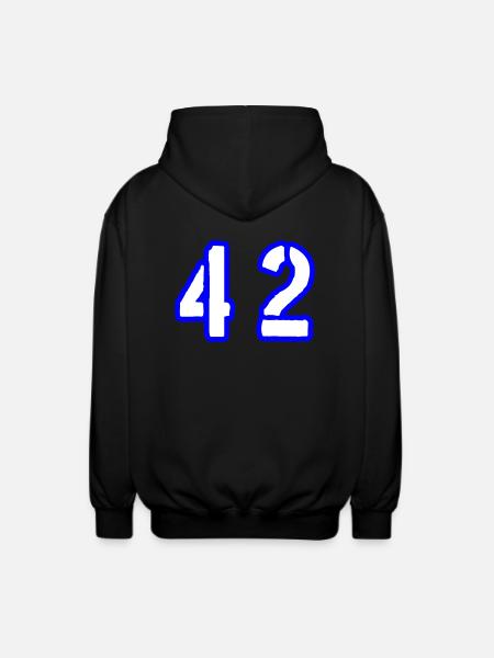 42 Symbole numérique - Veste à capuche unisexe - noir