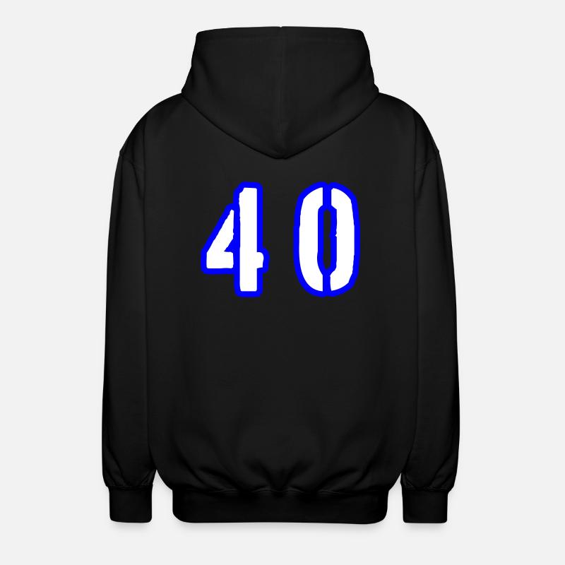 40 Symbole numérique - Veste à capuche unisexe - noir