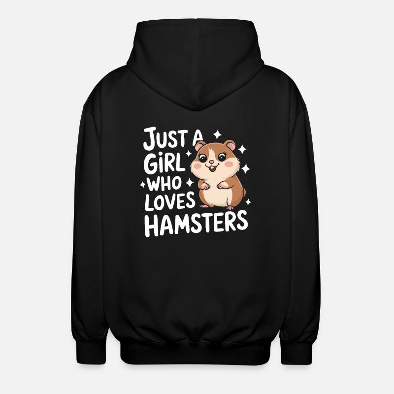 Hamster - Veste à capuche unisexe - noir