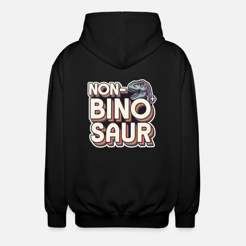 Non-Bino Saur 10 - Unisex Kapuzenjacke - Schwarz