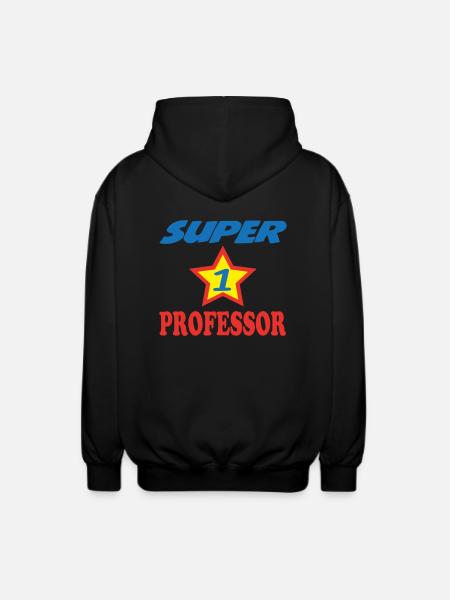SUPER PROFESSOR - Veste à capuche unisexe - noir