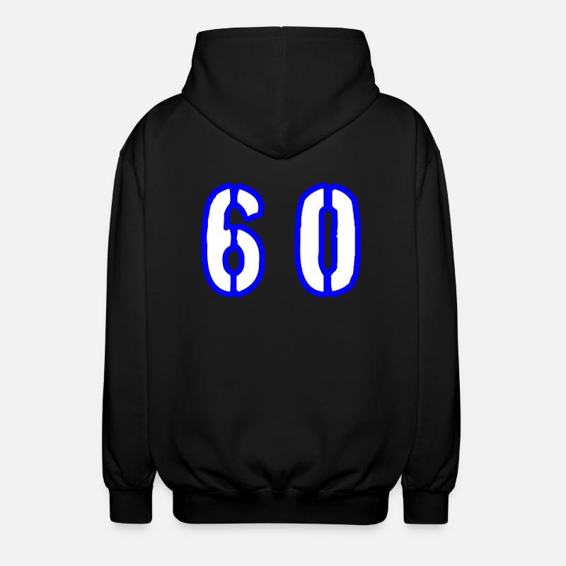 60 Symbole numérique - Veste à capuche unisexe - noir