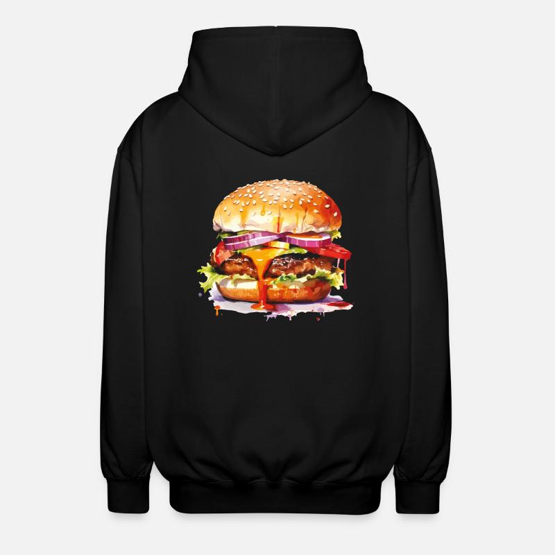 burger - Veste à capuche unisexe - noir
