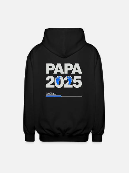 Dad 2025 Loading Fathers Gift - Unisex Hooded Jacket - black