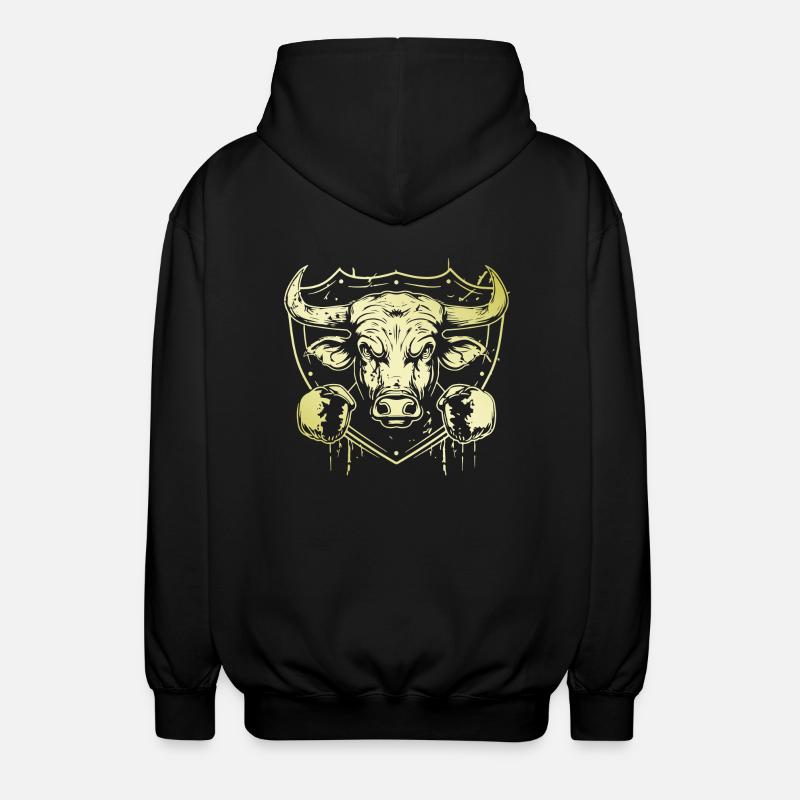 Bull Bull Boxer - Unisex Hooded Jacket - black