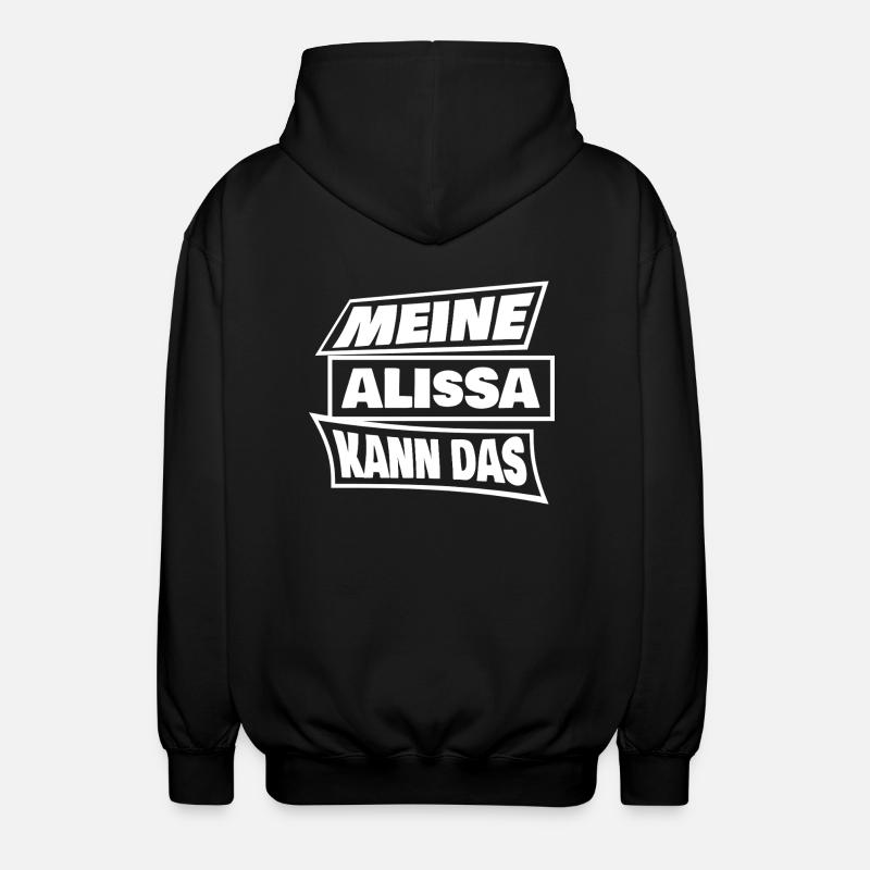 Cadeau pour Alissa - Veste à capuche unisexe - noir