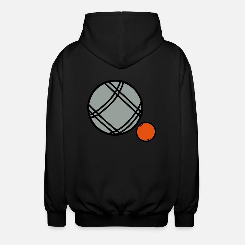 petanque boule sport17 - Veste à capuche unisexe - noir