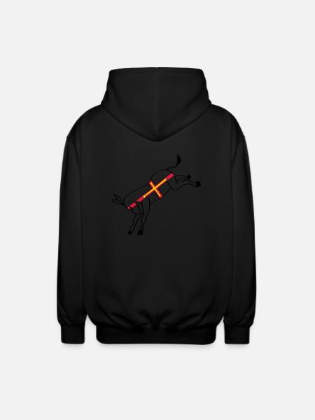 guernseydonkey - Unisex Hooded Jacket - black