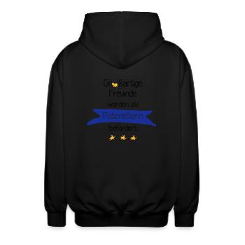 Großartige Freunde - Unisex Kapuzenjacke - Schwarz - Hinten - AI Model Male 185 light (185cm)