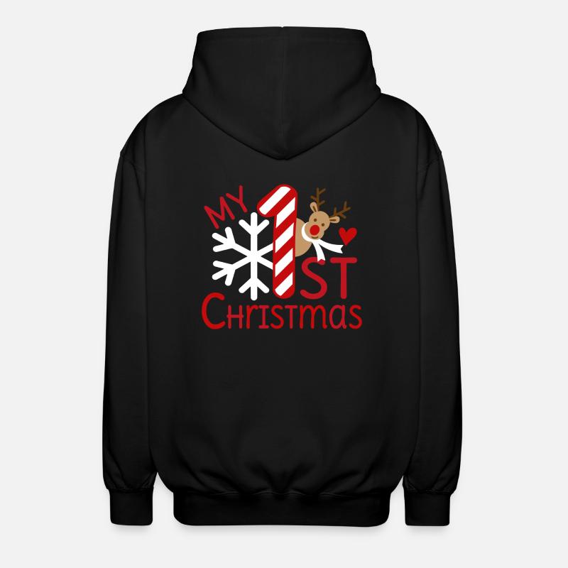 Mon premier Noël - Veste à capuche unisexe - noir