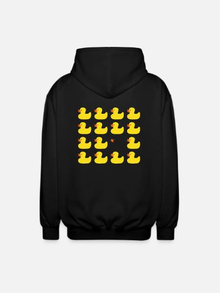 Gummiente - Unisex Kapuzenjacke - Schwarz