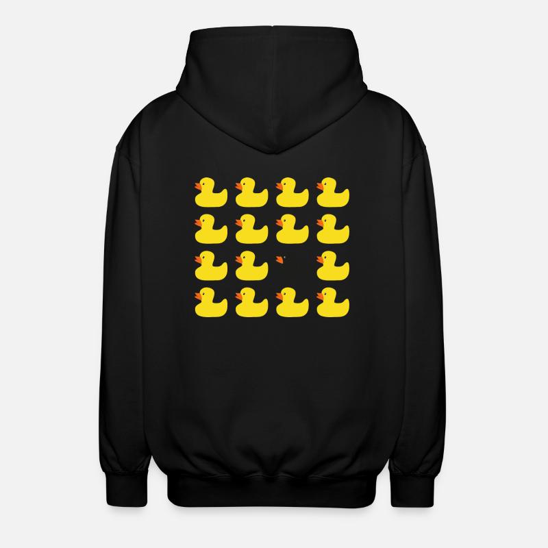 Canard en plastique - Veste à capuche unisexe - noir