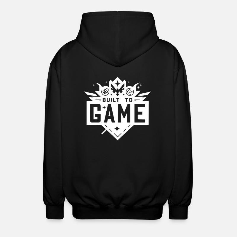 Built to Game - Unisex Hooded Jacket - black