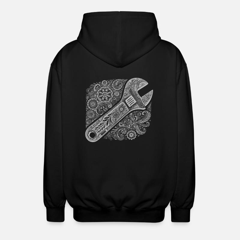 Clés à fourche - Veste à capuche unisexe - noir