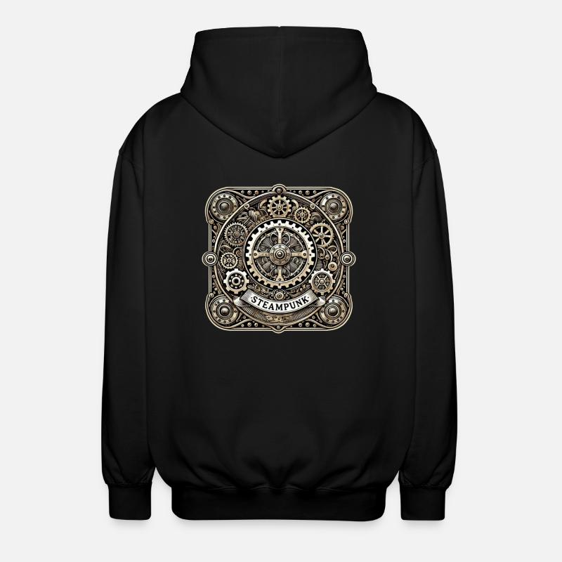 Steampunk Logo - Veste à capuche unisexe - noir