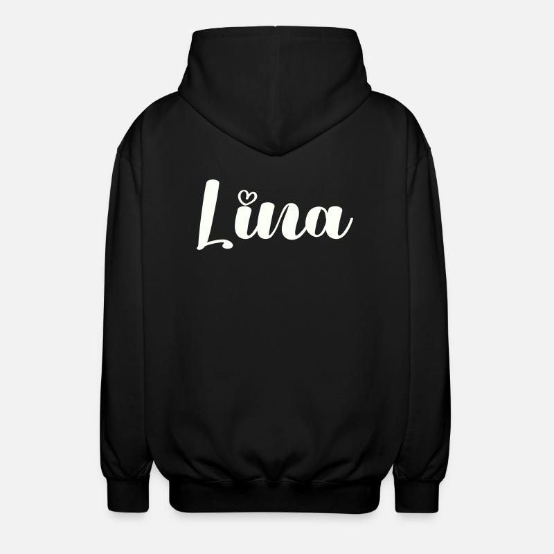 Nom de Lina - Veste à capuche unisexe - noir