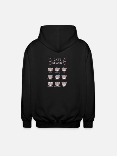 Funny Cats - Unisex Hooded Jacket - black