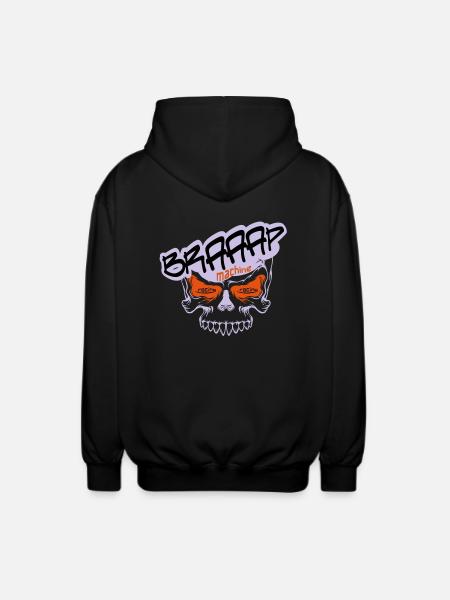 Braaap BIG Skull - Unisex Kapuzenjacke - Schwarz