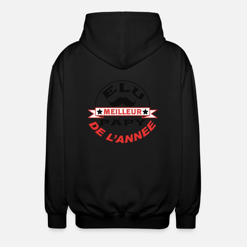 Elu meilleur PAPY de l'année - Veste à capuche unisexe - noir