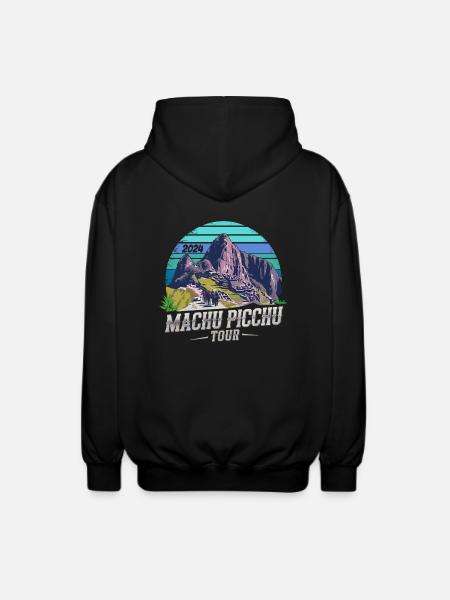 Machu Picchu Tour 2024 - Unisex Hooded Jacket - black
