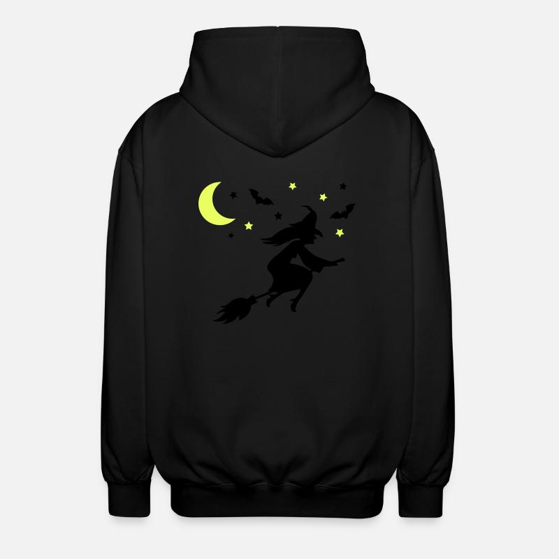 Hexe - Unisex Kapuzenjacke - Schwarz