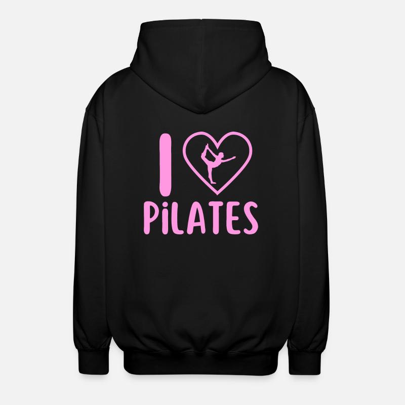 I love pilates - Veste à capuche unisexe - noir