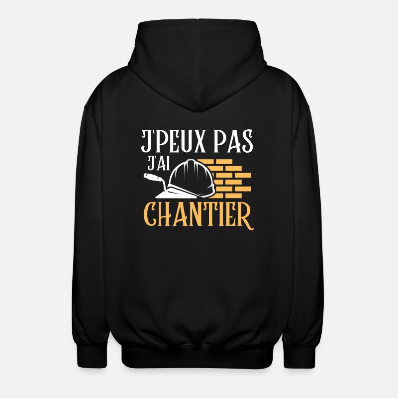 Chantier - Veste à capuche unisexe - noir