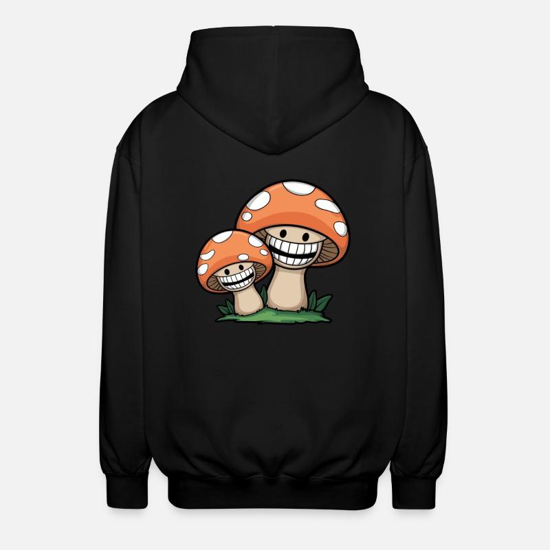 Champignons joyeux - Veste à capuche unisexe - noir