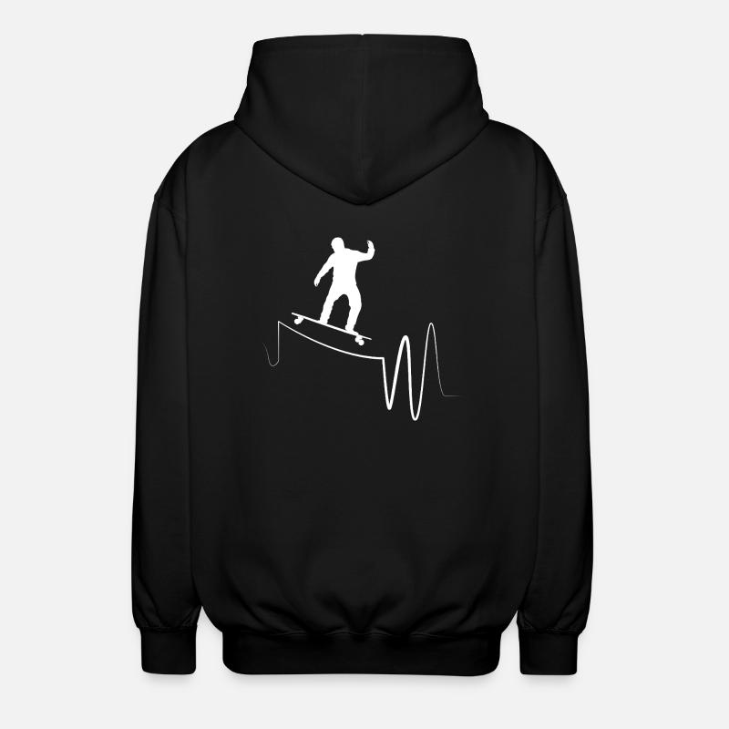 Longboard Longboarder Longboarding - Veste à capuche unisexe - noir