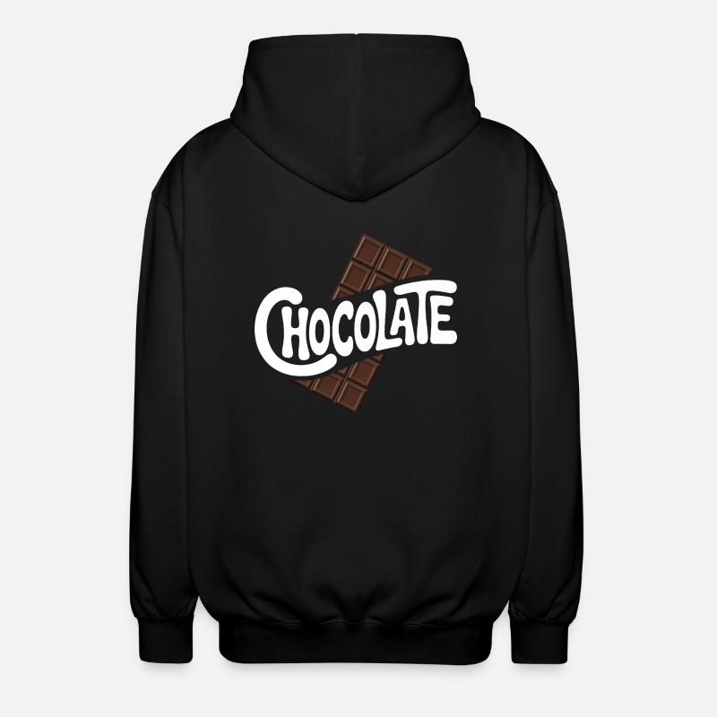 Chocolat - Cool Sweets Logo - Veste à capuche unisexe - noir