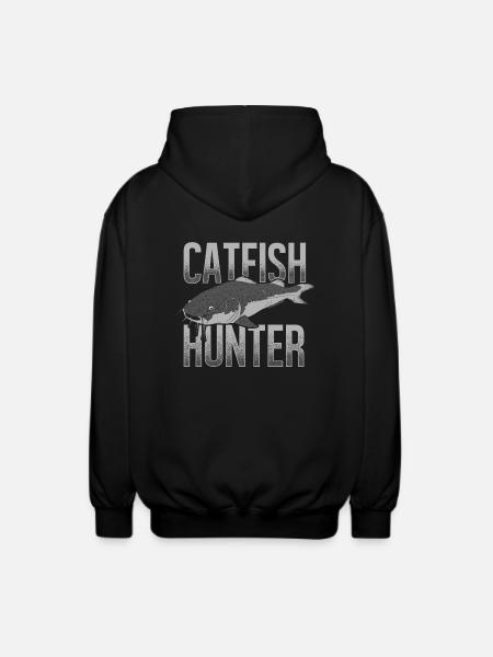 Catfish Chasseur Catfish Catfish Pêche au poisson-chat - Veste à capuche unisexe - noir