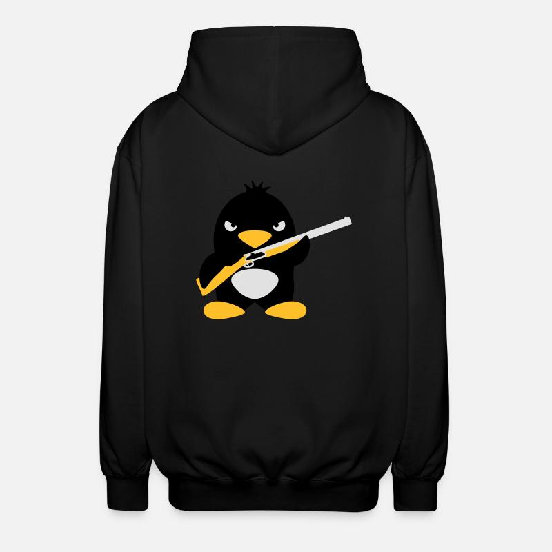 Shotgun Penguin - Veste à capuche unisexe - noir
