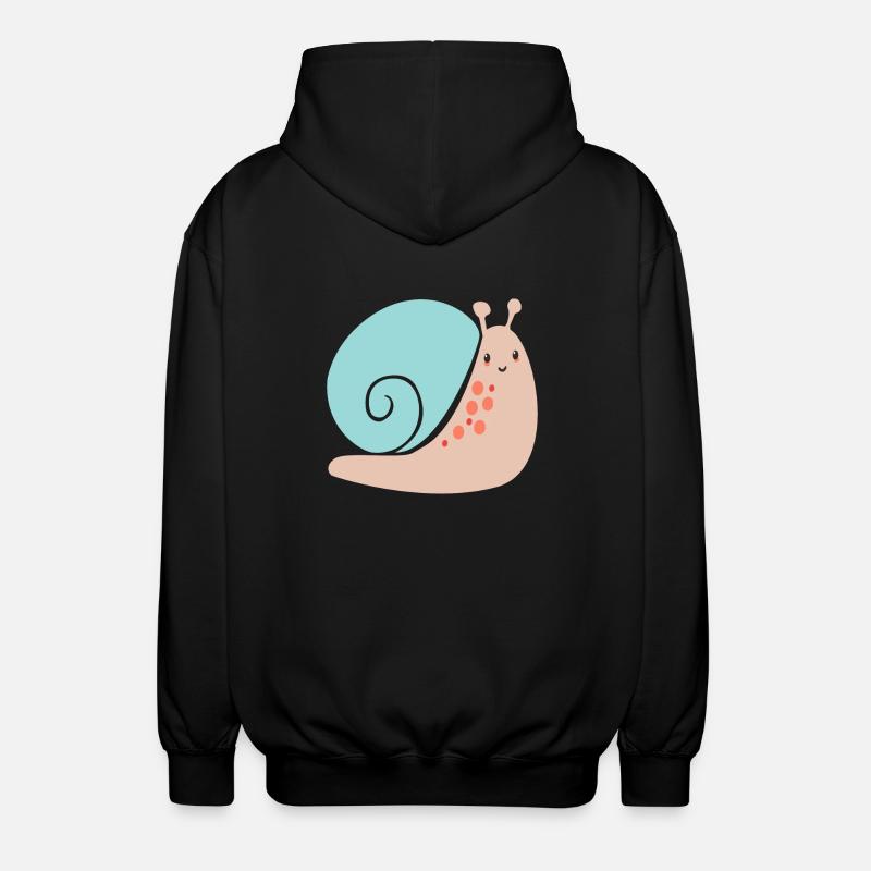 escargot - Veste à capuche unisexe - noir