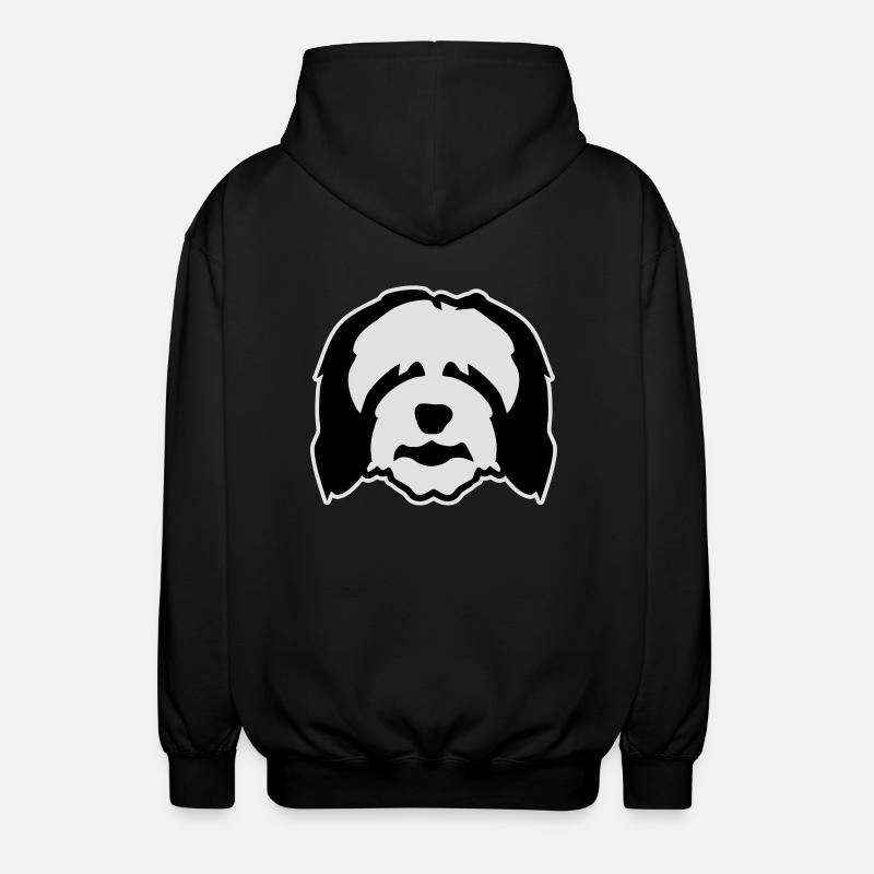 Bearded Collie - Unisex Kapuzenjacke - Schwarz