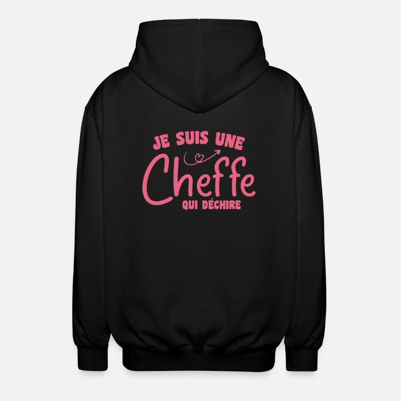 I'm a rocking chef - Unisex Hooded Jacket - black