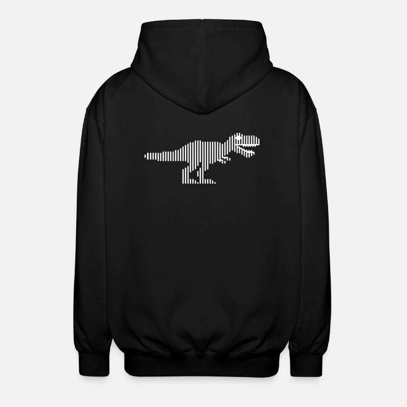 Dinosaurier Dinosaurier Dinosaurier T-Rex - Unisex Kapuzenjacke - Schwarz
