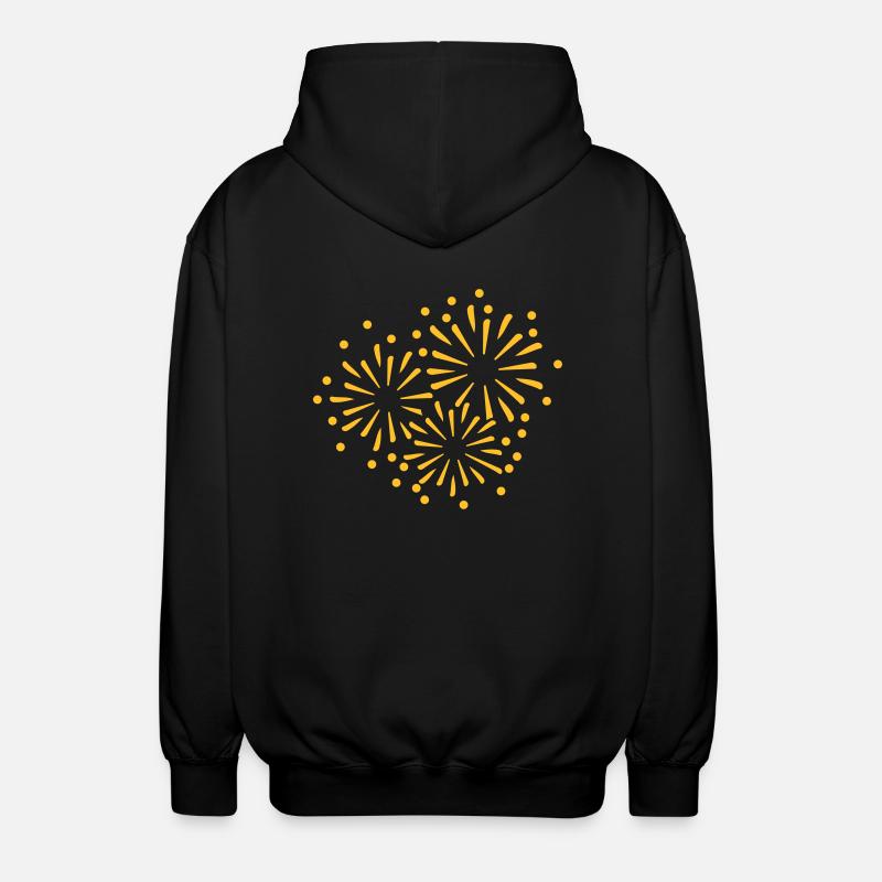 Fireworks - Unisex Hooded Jacket - black