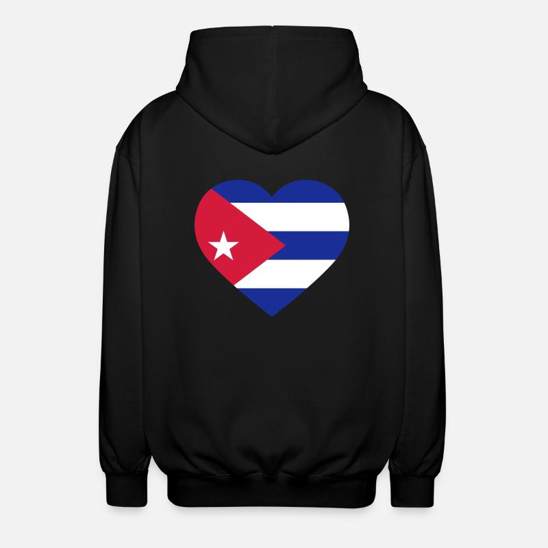 Cuba Coeur - Veste à capuche unisexe - noir