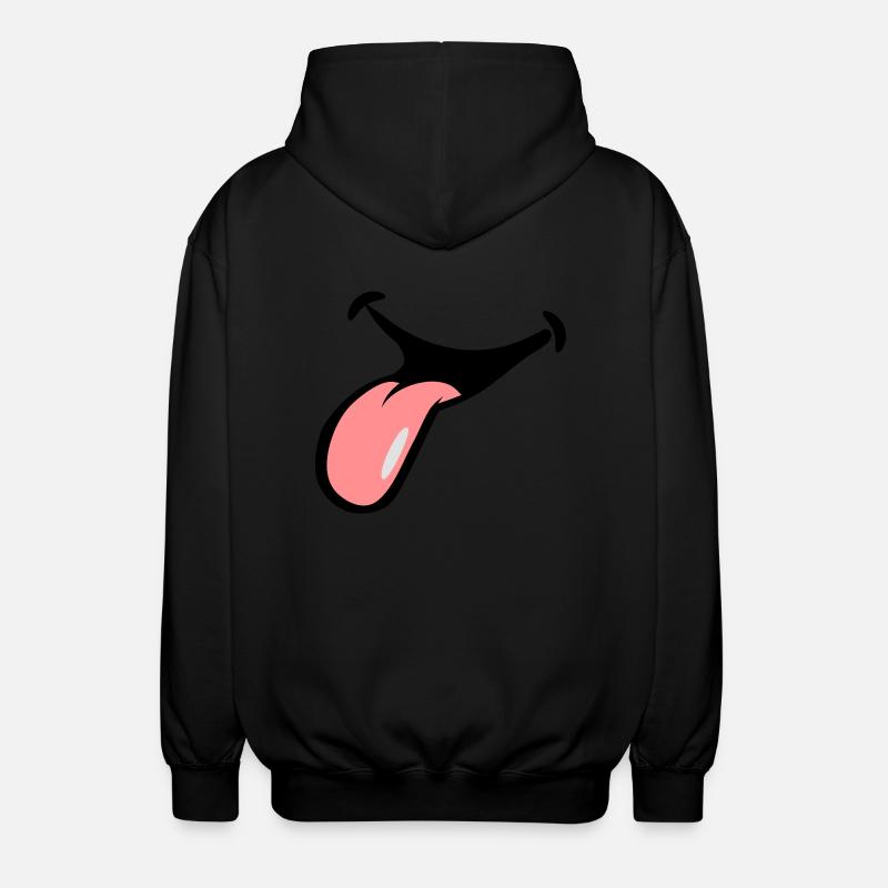 bâton de bouche langue - Veste à capuche unisexe - noir