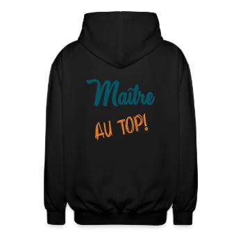 MAITRE - Veste à capuche unisexe - noir - Dos - AI Model Male 185 light (185cm)